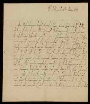4: Brief von Georg Arnold Heise an Gustav Hugo, Heidelberg, 16.3.1812