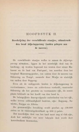 Hoofdstuk II. Beschrijving der verschillende staatjes, uitmakende den bond Adja-tapparang