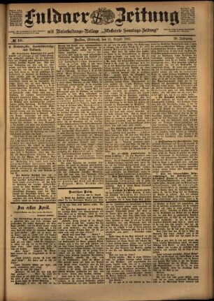 Ausgabe vom Mittwoch, den 21. August 1901.