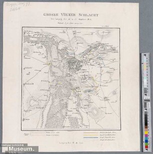 GROSSE V…LKER SCHLACHT bei Leipzig den 16. u. 18. October 1813