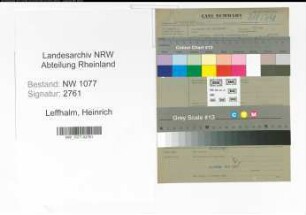Entnazifizierung Heinrich Leffhalm , geb. 19.02.1889 (Polizist)