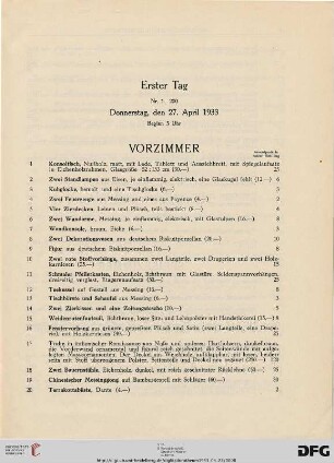 Vorzimmer (Nr. 1-35)