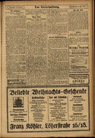 Zweite Ausgabe vom Donnerstag, den 11. Dezember 1924.