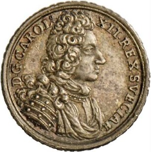 Medaille auf den Sieg König Karls XII. von Schweden über Russland, 1700