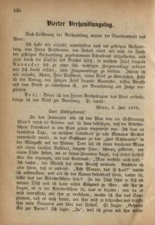 Vierter Verhandlungstag.