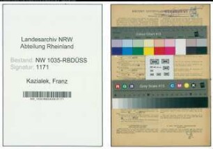 Entnazifizierung Franz Kazialek , geb. 07.11.1902 (Hauer)