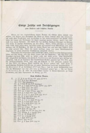Einige Zusätze und Berichtigungen zum fünften und sechsten Bande