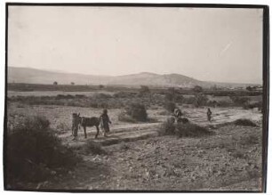 Landschaft mit Einheimischen, Baalbek: Ansicht