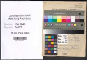 Entnazifizierung Paul Otto Thein , geb. 03.05.1921 ()