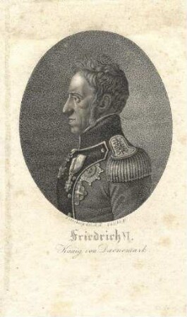 Bildnis von Friedrich VI. (1768-1839), König von Dänemark