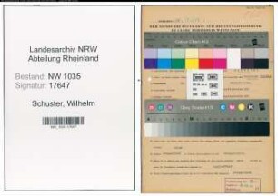 Entnazifizierung Wilhelm Schuster , geb. 19.07.1897 (Kaufmaennischer Angestellter)