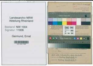 Entnazifizierung Ernst Germund , geb. 20.06.1912 (Postarbeiter)