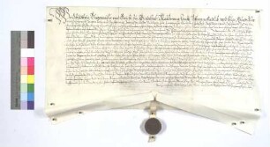 Verschreibung der Kommune Gündelbach wegen der Begnadigung durch Herzog Friedrich [Johann Friedrich von Württemberg].
