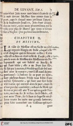 Chapitre II: De Messine