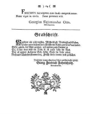 Grabschrift