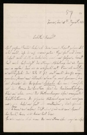 Nr. 29: Brief von Luigi Bianchi an Adolf Hurwitz, Turin, 15.8.1883