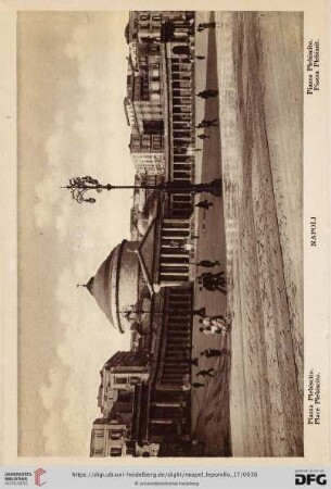 Napoli – Piazza Plebiscito. – Place Plebiscito. – Piazza Plebiscito. – Piazza Plebiszit.