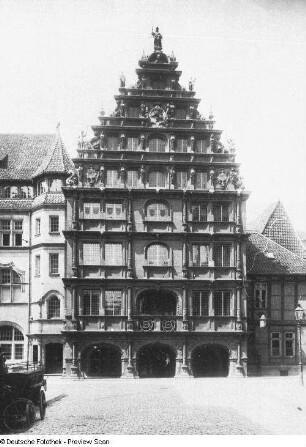 Braunschweig, Gewandhaus : Braunschweig. Gewandhaus. Ostgiebel