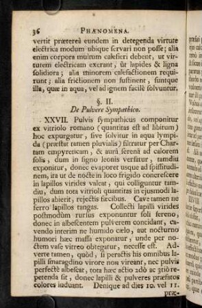 36-43, §. II. De Pulvere Sympathico.