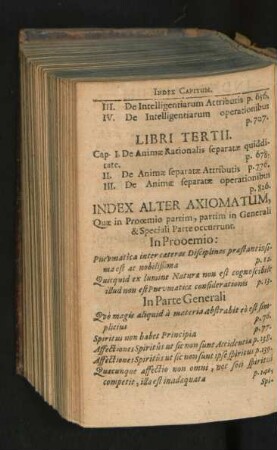 Index Alter Axiomatum.