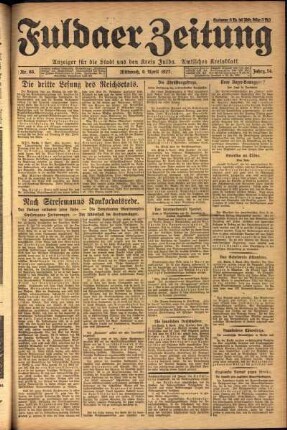 Ausgabe vom Mittwoch, den 06. April 1927.