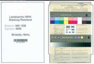 Entnazifizierung Heinz Stroecks , geb. 09.06.1921 (Schuhmacher)