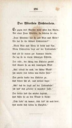 Der Wirthin Töchterlein.