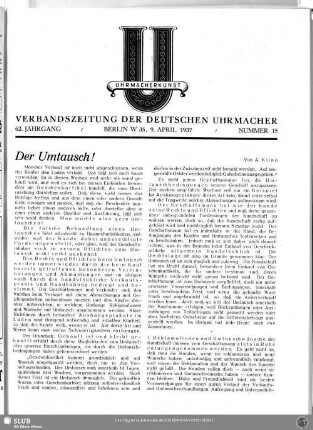 Der Umtausch!