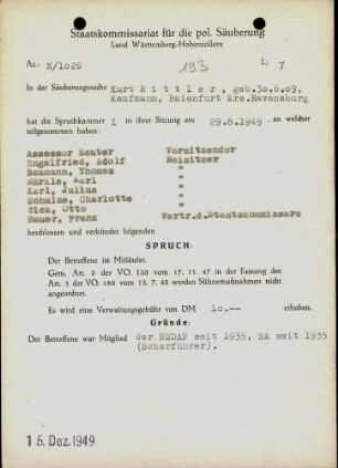 Rittler, Kurt