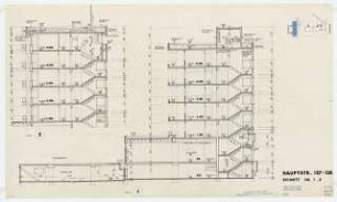 Wohnhäuser Hauptstraße 127-128 / Feurigstraße 26-27, Berlin-Schöneberg: Schnitt 1:50