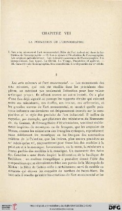 Chapitre VIII: La formation de l’Iconographie