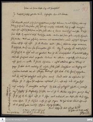 Brief von Philipp Jakob Spener an August Hermann Francke.