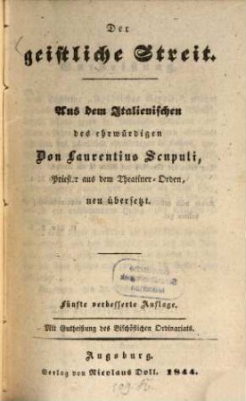 Der geistliche Streit