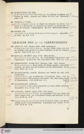 Gemälde des 16. -18. Jahrhunderts (Nr. 289-301)