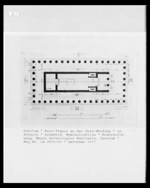 Paestum, Hera-Tempel an der Selemündung (Foce del Sele)