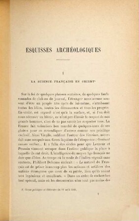 Esquisses archéologiques par Salomon Reinach