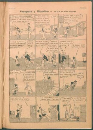 Paragüita y Miquelino. - [Cómic] : El gato de doña Nicanora