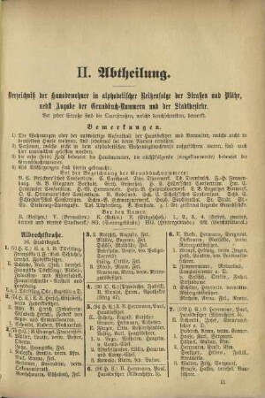 II. Abtheilung