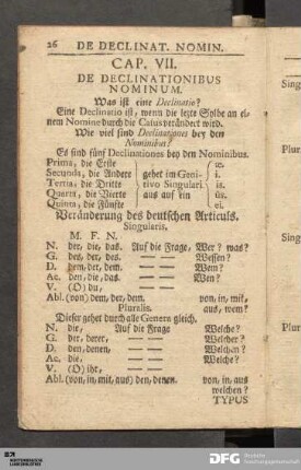 Cap. VII. De Declinationibus Nominum