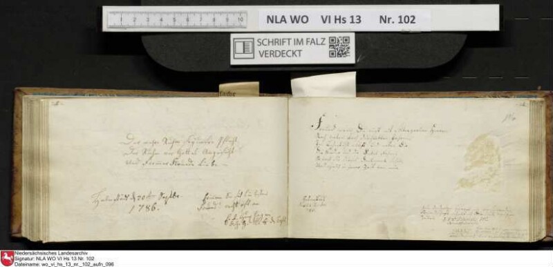 Stammbuch des Johann Christian Wilhelm Schütze aus                            Braunschweig