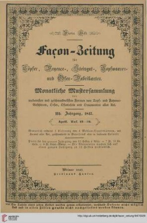 Viertes Heft (April 1847)