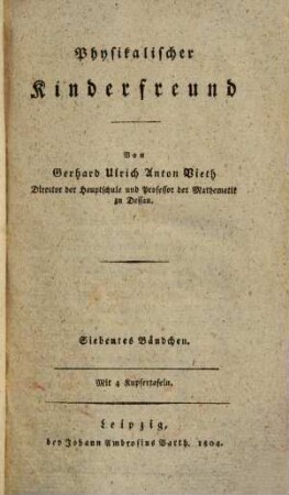 Physikalischer Kinderfreund, 7