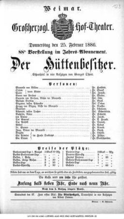 Der Hüttenbesitzer