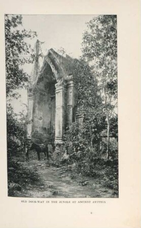 Old door way in the jungle at ancient Ayuthia
