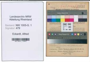 Entnazifizierung Alfred Eckardt , geb. 17.04.1905 (Gaertner)