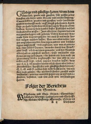 Folget der Bericht zu den Stenden.