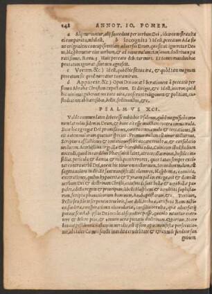 Psalmus XCI. - Psalmus C.