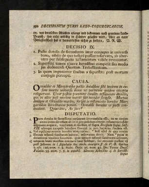 350-352, Decisio IX