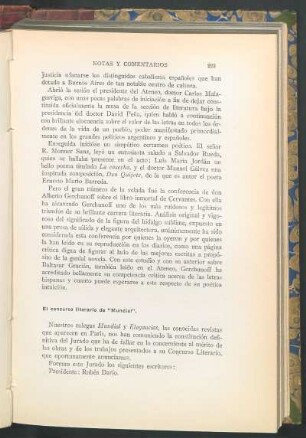 El concurso literario de "Mundial"