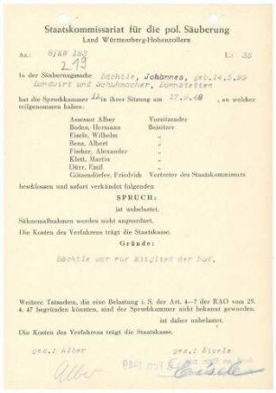 Bächtle, Johannes